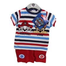 Pigiama Tuta Neonato PAW PATROL Bambino Cotone VARIE MISURE Rosso