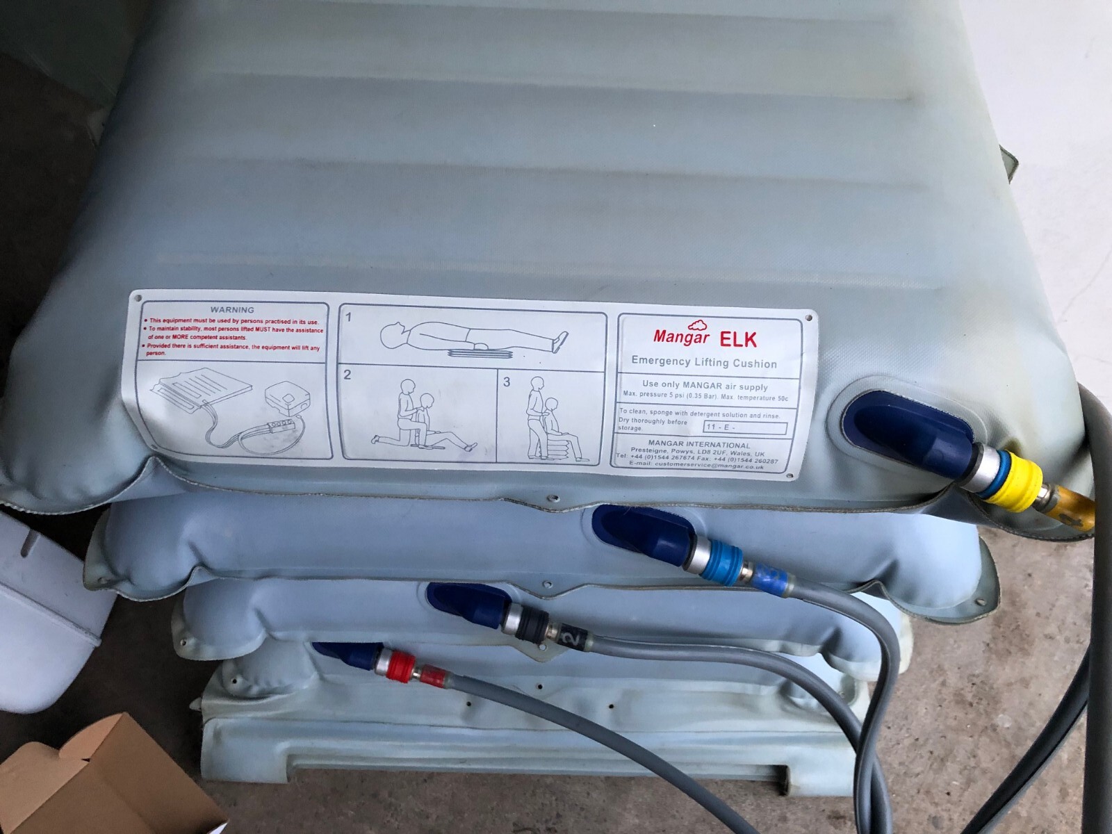 Mangar Elk Lifting Cushion and Airflo Pump with New Batteries and New