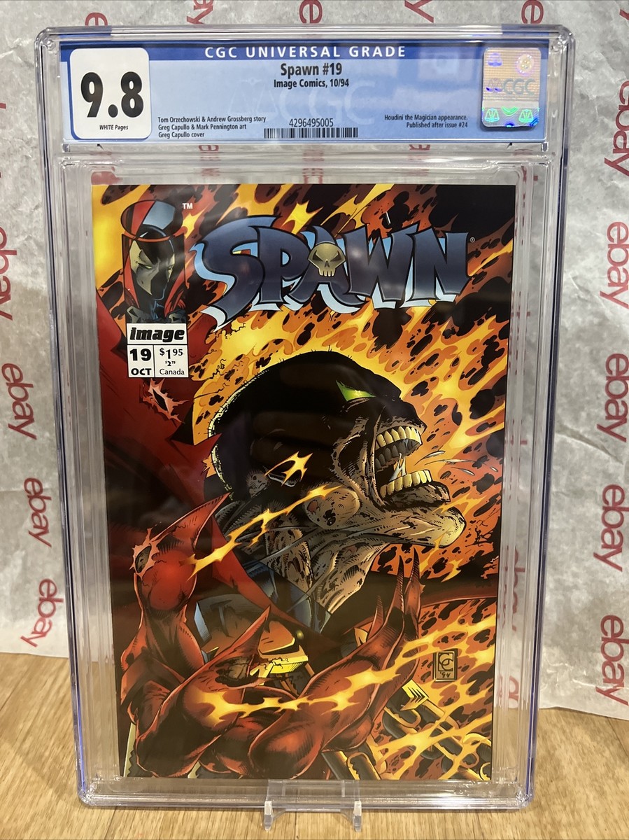 Spawn #19 CGC 9.8 Todd McFarlane White Pages Houdini Image comics