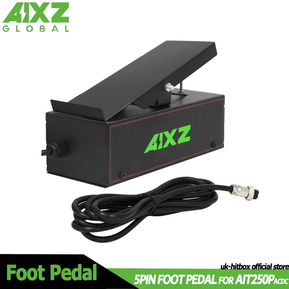 AIXZ 5 Pin Tig Welding Foot Pedal for AIT250P ACDC Remote Control Tig Foot Pedal
