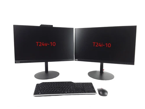2 x Lenovo Thinkvision 24'' FHD IPS Monitor