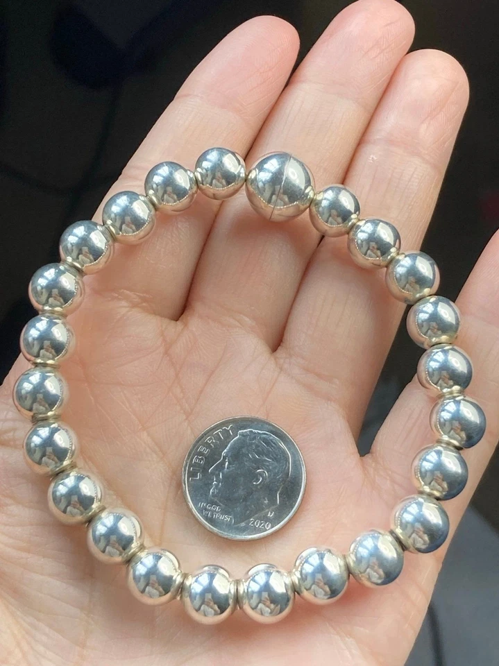 Pulseira de contas de prata esterlina Milor 925 Itália - Imagem 3 de 4