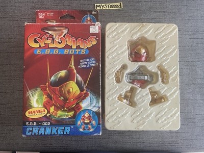 Cyclonians E.G.G B.O.TS 002 CRANKER Roboter Kreisel Bandai GEBRAUCHT