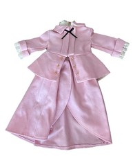 American Girl Elizabeth Pink Wool Riding Outfit Jacket & Skirt EUC