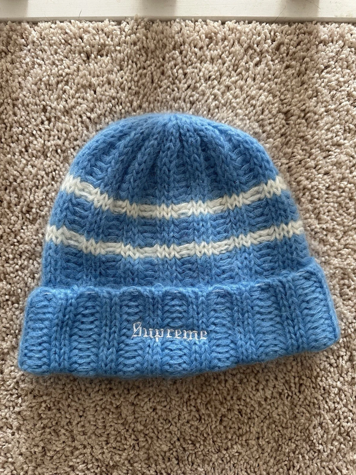 Supreme Knit Beanie Light Blue