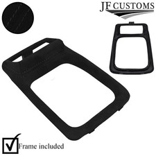 FOR FORD SIERRA COSWORTH RS 4X4 90-92 BLACK STITCH SUEDE GEAR SURROUND + FRAME