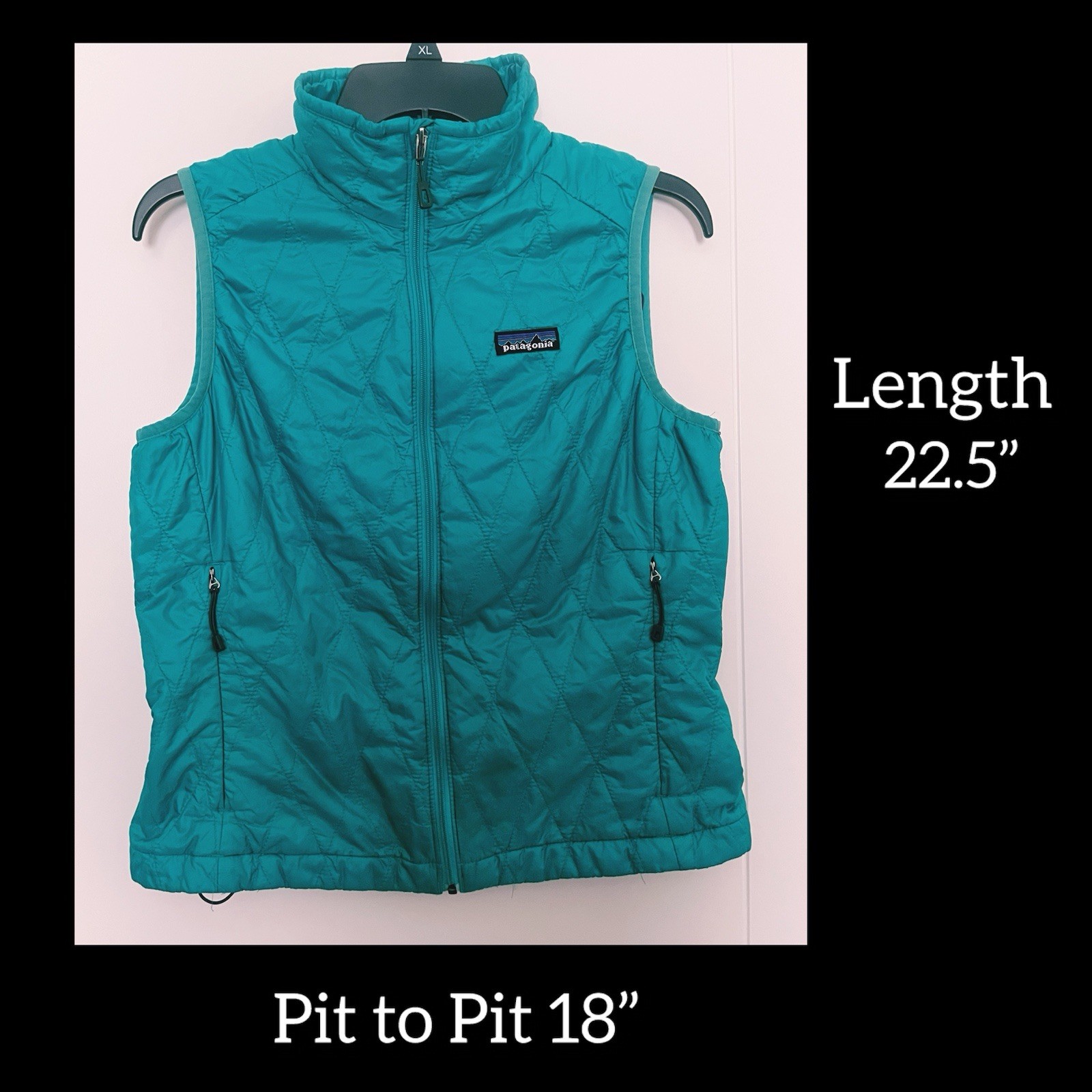 Patagonia Teal Blue Nano Puff Quilted Primaloft Puffer Vest Women’s Sz Small thumbnail 6