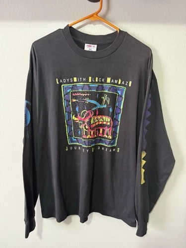 Vintage 80s Ladysmith Black Mambazo Black Single Stitch Band 1980s vintage concert t-shirt, vintage, single stitch, B+ condition