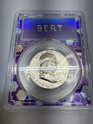 1954-D 50c Ben Franklin Half Dollar Coin MS65 FBL PCGS