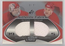 2003-04 SP Game Used Edition 9/99 Dominik Hasek Nicklas Lidstrom #DF-HL HOF 8i3