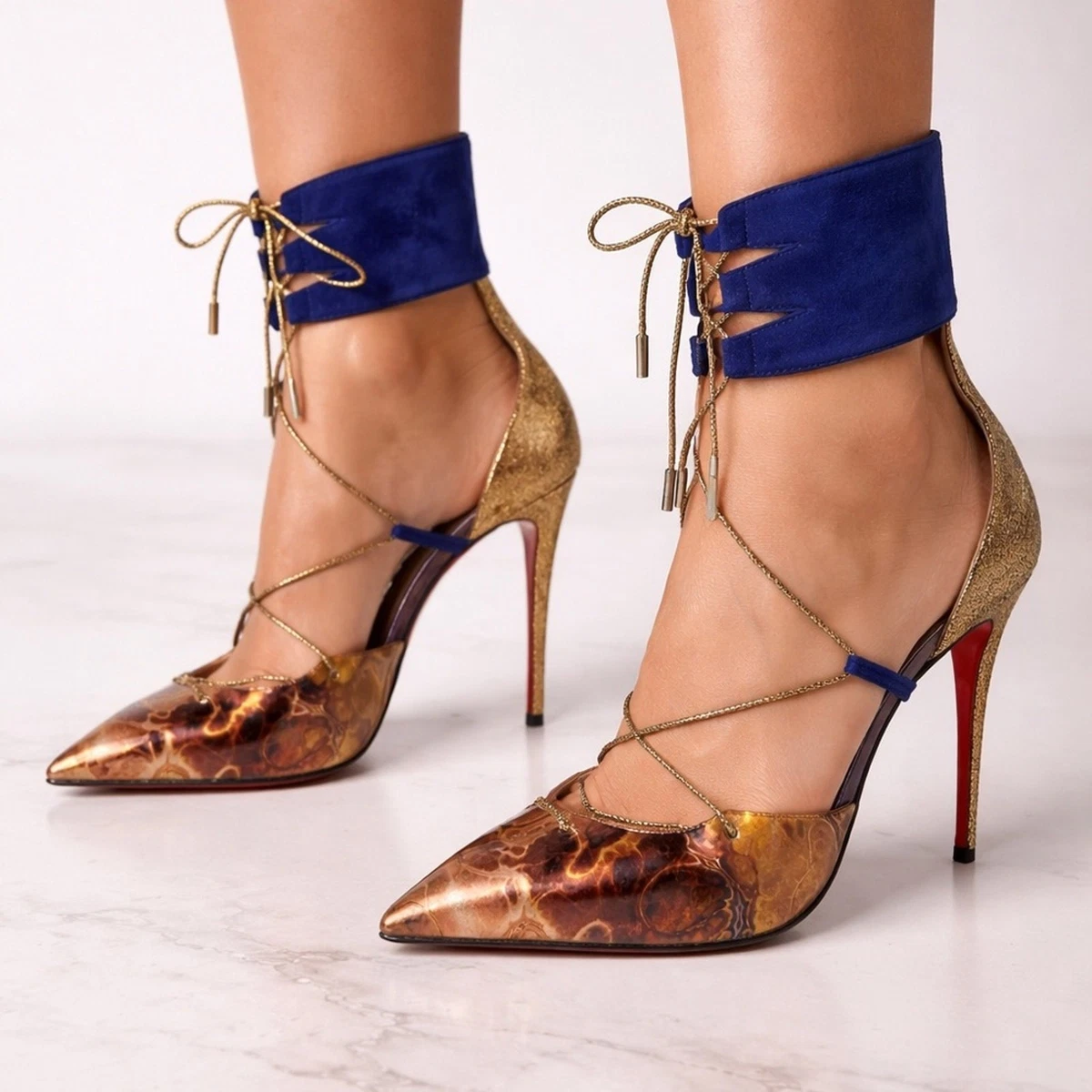Pointed Toe Lace Up Heels for Women for sale | eBay