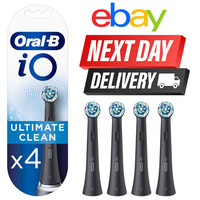 Oral-B iO Ultimate Clean Replacement Toothbrush Heads Electric Pack of 4 Black