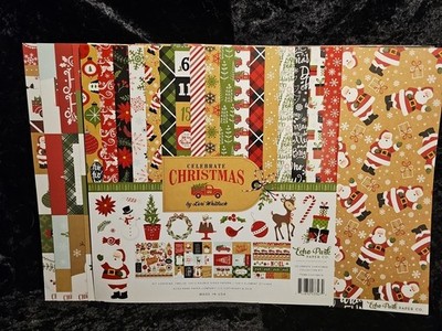 Echo Park Paper CELEBRATE CHRISTMAS 12x12 Scrapbook Cardstock Collection Kit