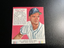 1953 Red Man Tobacco All-Star Team - American League Series Eddie Joost #7 EX-MT