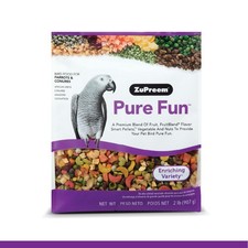 Pure Fun Bird Food Parrots Conures 2 lb Seed Pellet Mix