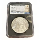 1887 Morgan Silver Dollar $1 NGC MS65 Better Date Original Bag Fragment Gem BU