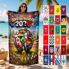 Custom Football  Themed Quick Dry Beach Towel Absorbent Summer Vacation Towel