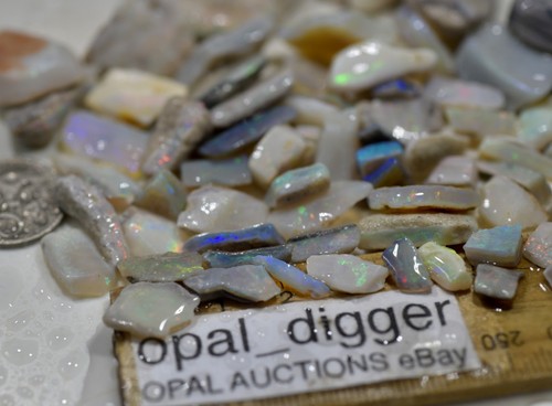 AUSTRALIAN MIXED OPAL FIELDS PRO CUTTER PARCEL QUALITY GEMS WILL CUT 393ct VIDEO - Foto 14 di 22