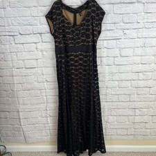 Miusol Black Lace Overlay Whimsigoth Dark Romance Special Occasion Party Dress 