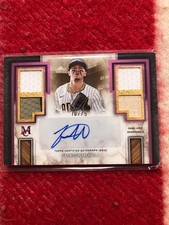 2025 Topps Museum Collection - Jackson Merrill Signature Swatches Quad Relic /75