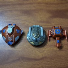 Vintage 1996 Soma Star Rider Miniature Spaceship Toy Lot Of 3
