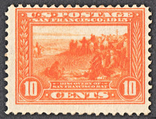 US # 400a *MINT RG NH { 10c DISC OF SAN FRANCISCO }"SCARCE PANAMA PACIFIC 1913