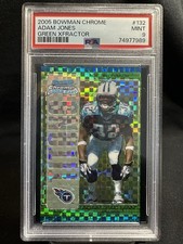 2005 Bowman Chrome Adam Pacman Jones Rookie Green Xfractor /50