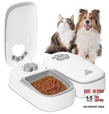 Automatic Pet Feeder for Cats and Dogs, 2 in Upgraded-chip Automatic Pet Feeder