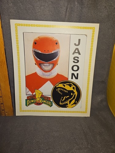 1994 Power Rangers Jason Ranger cardboard Framed Photo Fair Carnival Prize - Picture 1 of 7