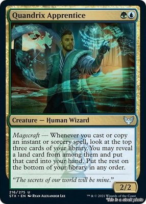 MTG Quandrix Apprentice [STX - 216] LP