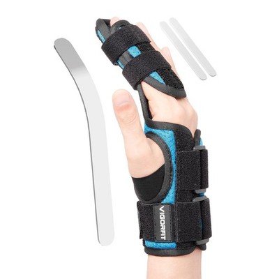 VIGORFIT Finger-Schiene Doppelte Fingerstütze für Zeige- und Mittelfinger Größe