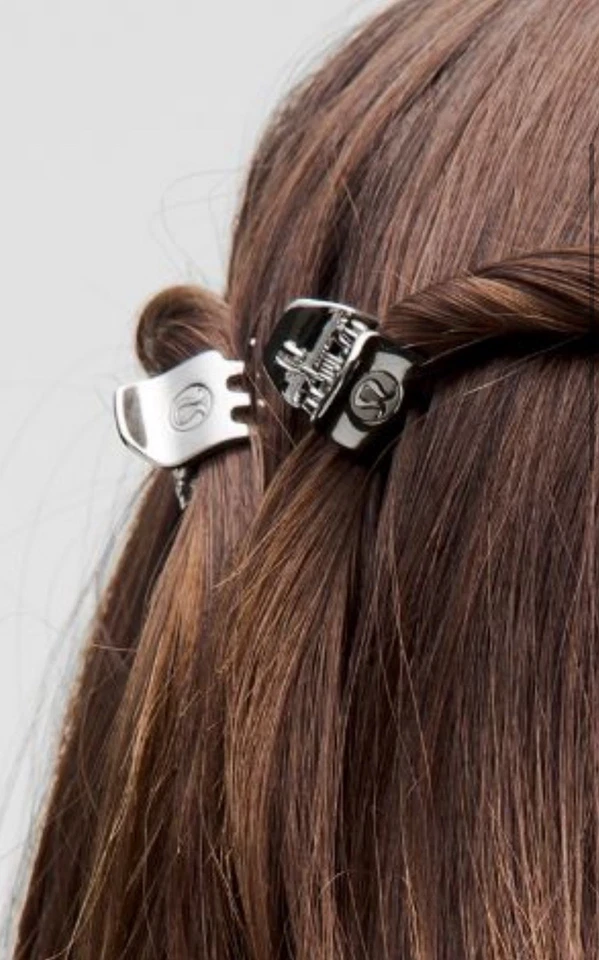 Lululemon Mini Metal Claw Clips 4 Pack Silver NWT - Image 3 of 3