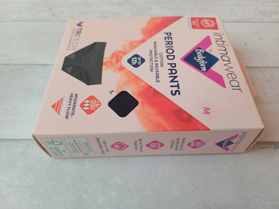 Ropa interior de época de algodón Body Form Hipster negra mediana Foto 2 de 4