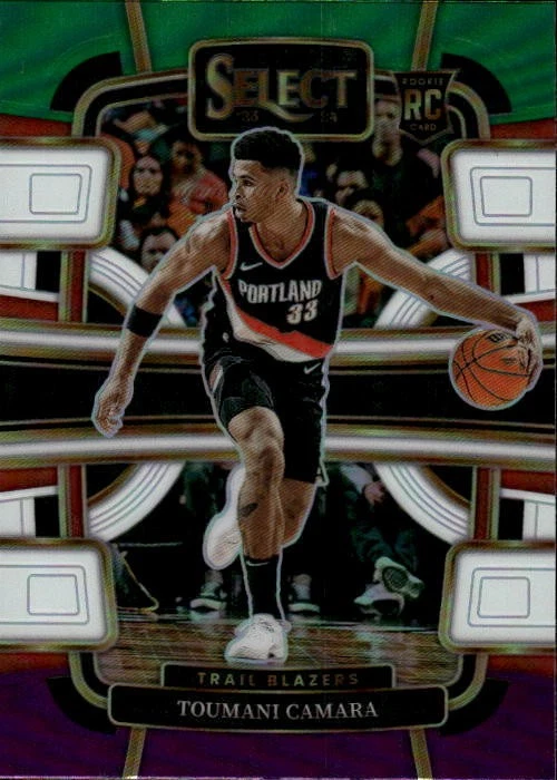 2023-24 Panini Select Toumani Camara #81 Green White Purple Prizms Portland 22G