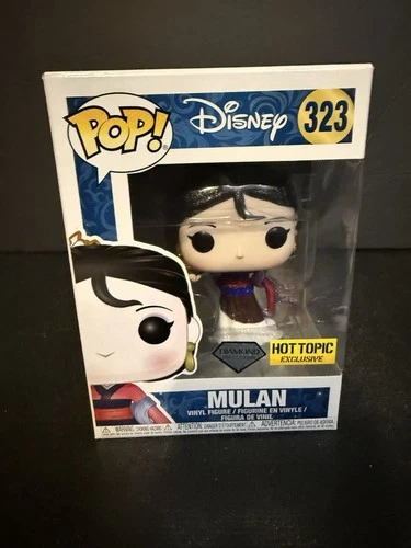 FUNKO POP ! MULAN 323 DIAMOND COLLECTION HOT TOPIC EXCLUSIVE DISNEY Y01