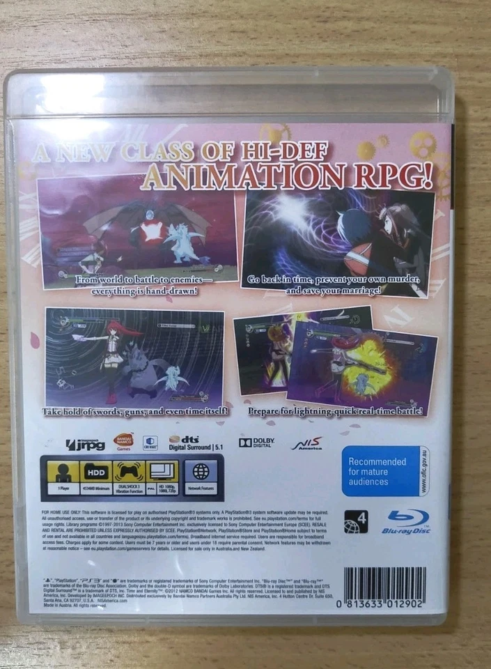 Time and Eternity (Sony PlayStation 3 PS3) Complete CIB - TESTED - AUS RELEASE - Image 3 of 4