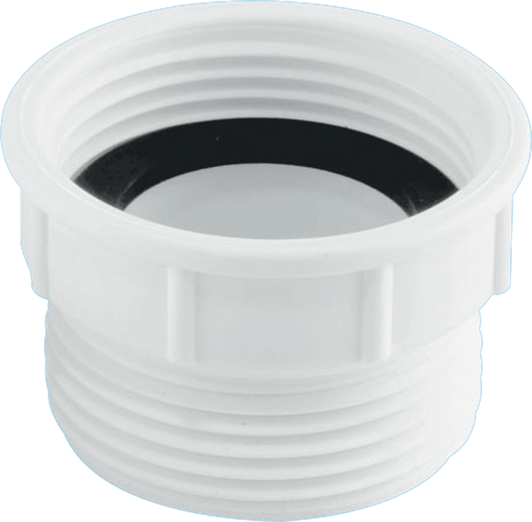 McAlpine T12A-F 1.5"" European to UK Waste Outlet Adaptor Easy Installation White