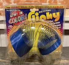 VTG HTF Steel Slinky Color Original Box James Industries Walking Spring 2002   