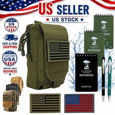 Tactical Molle Pouch Small Notebook Cover EDC Utility Bag Tool Pouch Gadget O...