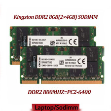 DDR2 8GB (2×4GB) PC2-6400 800MHz portátil SODIMM RAM 200Pin Kingston memoria new
