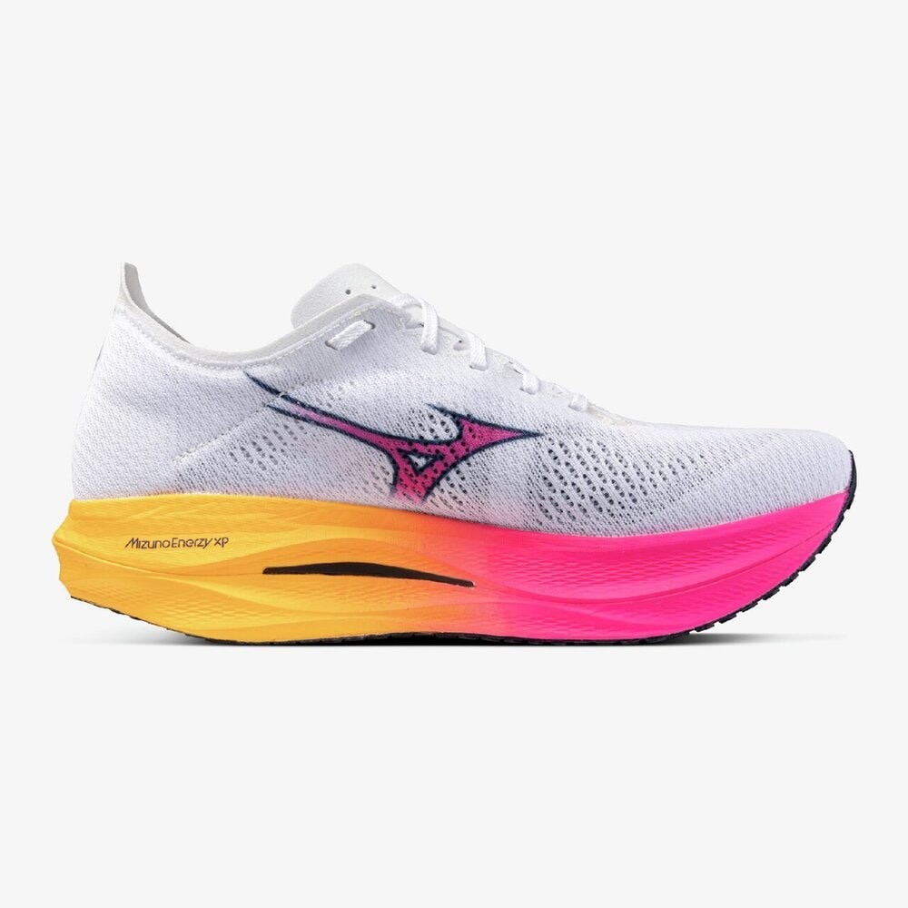 Mizuno Running Shoes WAVE REBELLION PRO LOW White/Pink/Orange