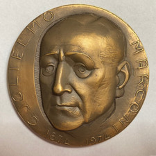 1974 GUGLIELMO MARCONI bronze medal of S. Marine Bronze FDC