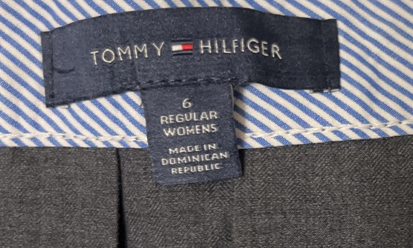 Женская юбка Tommy Hilfiger серая размер 6 трапециевидная плиссированная длина до колена - Изображение 2 из 3