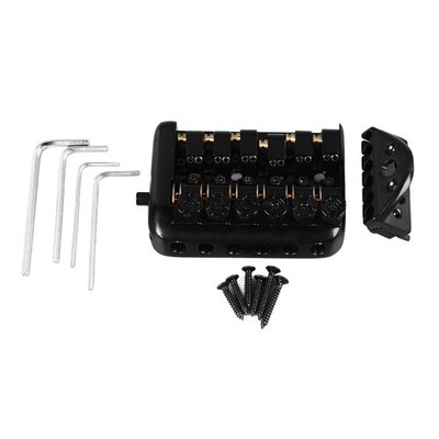 Headless Guitar Bridge Tailpiece Fixed 6 String Electric Guitars Roller Sadd SET