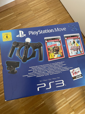 Playstation Move Racing Wheel Bundle PS3 | Vollständig inkl.  Move Controller 