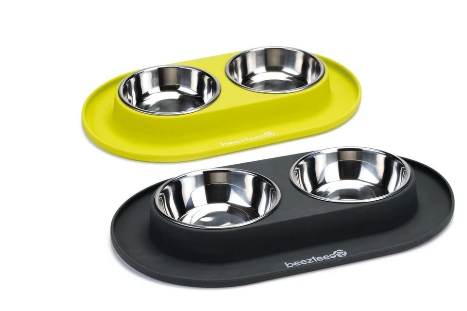 Beeztees Dinerset Silikon, Edelstahl versch. Farben und Größen