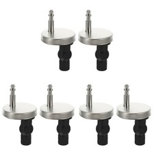 Set of 3 Toilet Seat Hinge Quick Release Black Hinges for Marinetoiler