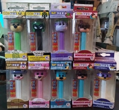 Funko Pop Pez Set of 9 Hanna Barbera Limited Edition, New*Yogi Bear*Grape Ape