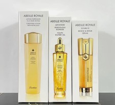 Image of Guerlain Abeille Royale Age-Defying Trilogy:150ml Lotion, 50ml Oil, 50ml Serum