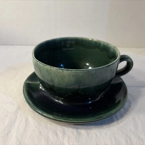 Brush McCoy Pottery Planter Cup And Saucer #37